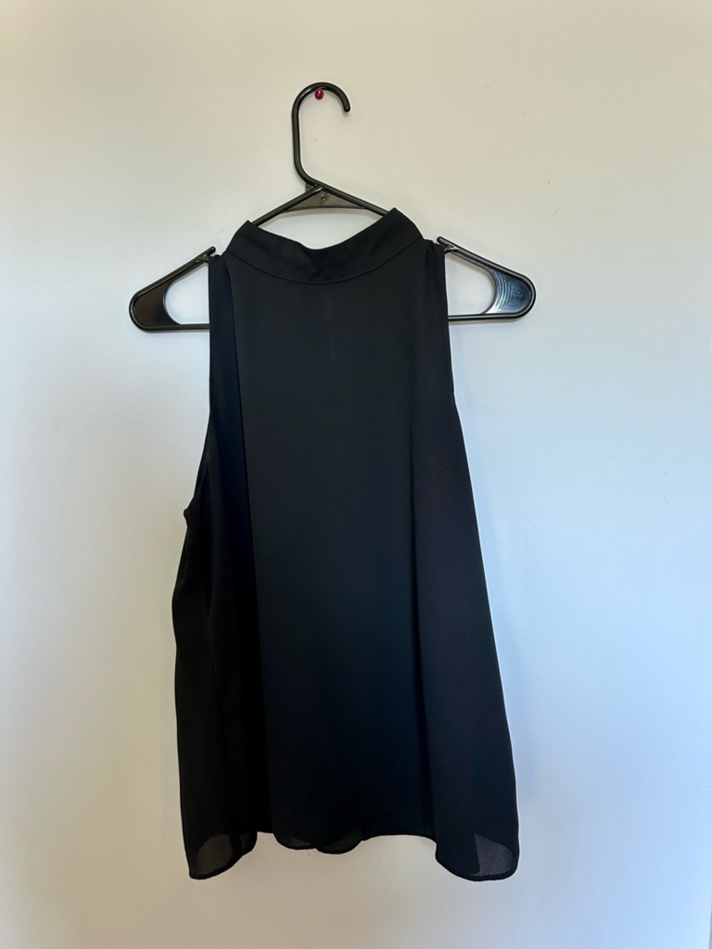 Black Sleeveless High-Neck Top